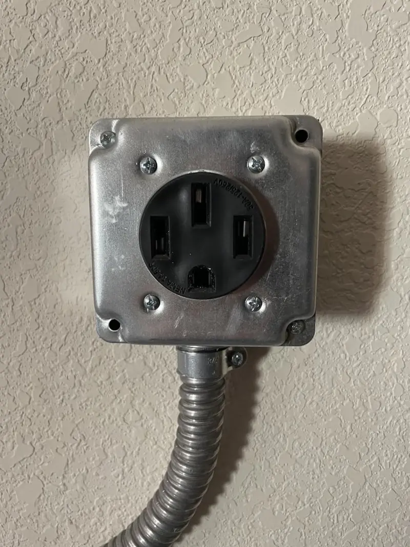 NEMA 14-50 outlet installed for Electrical Panel Upgrade in Seven Corners